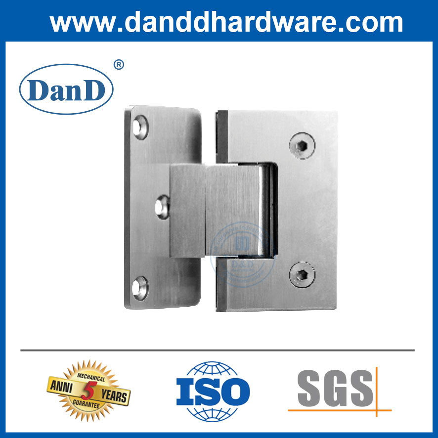 Wall Mounted Stainless Steel Frameless Shower Door Hinges for Bathroom