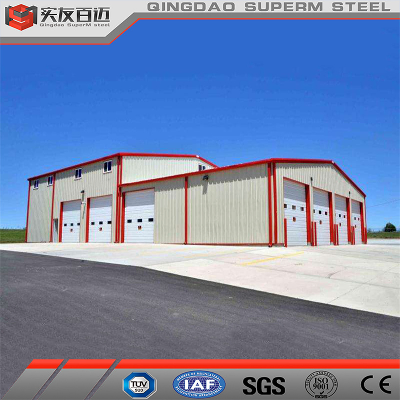 Qingdao Factory Customizable Steel Surcture Building Supplier Prefabricated Wide Span Metal Shed Pre Engineered Steel Frame Structure Warehouse with Good Price