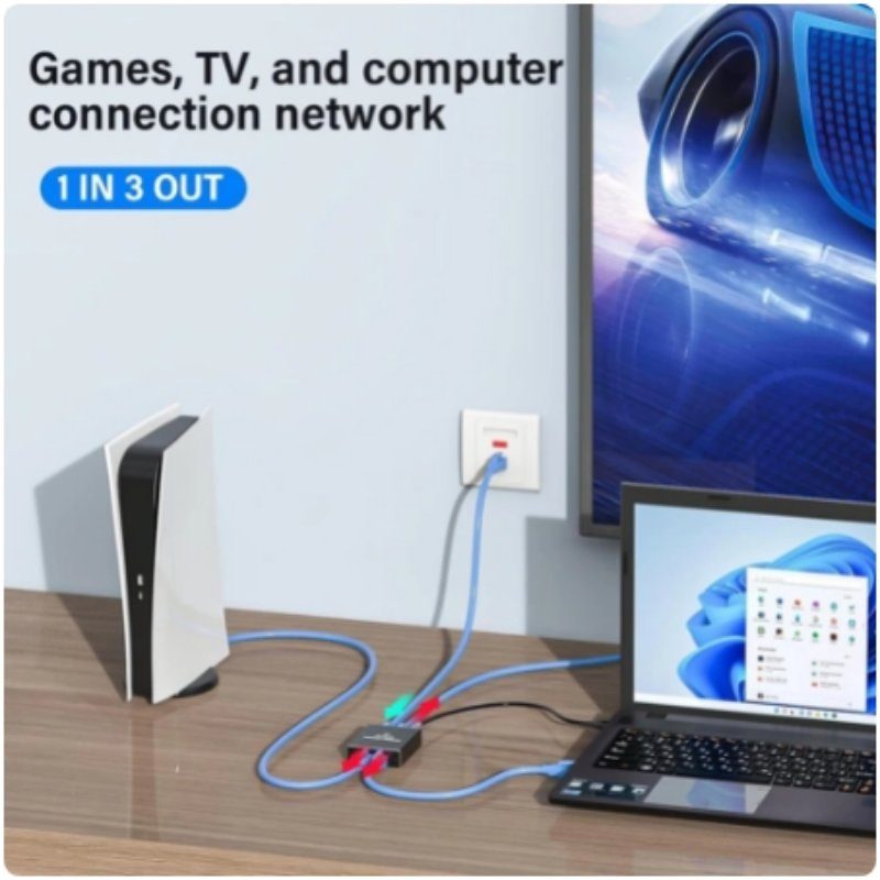 Network 1*4 Splitter, RJ45 Splitter