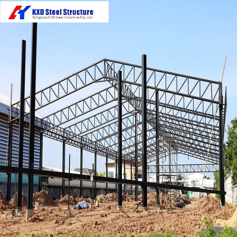 Prefabricated Structural Steel Construction Metal Shed