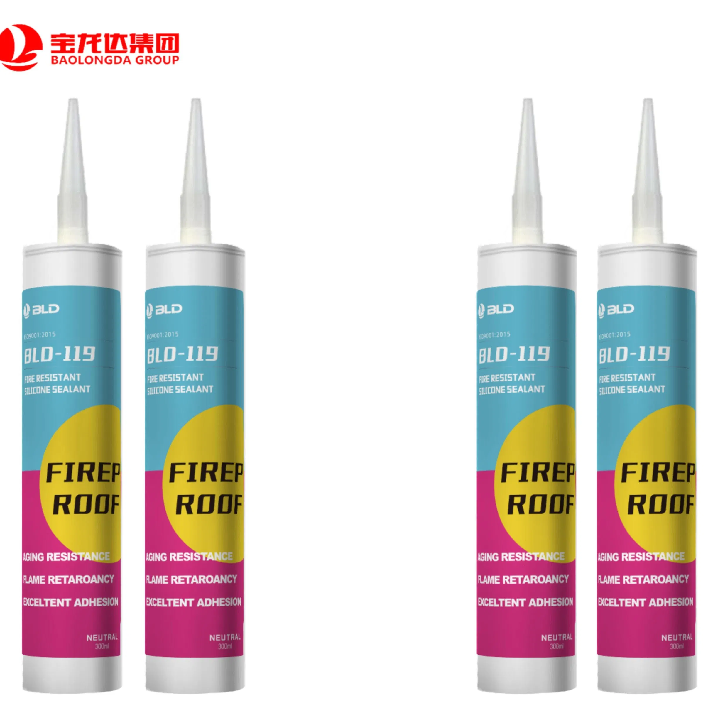 Fire-Resistant Silicone Sealant for Glass and Metal Bonding