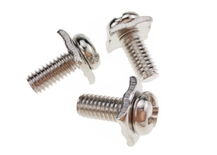 Phillips Slot Pan Head Stainless Steel Sems Screws M5 Assemblied Captive Square Washer