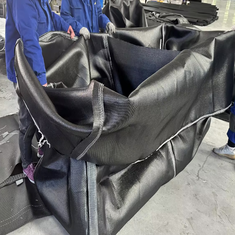 Durable Black Geotextile Polypropylene PP Fabric Geobag for Construction