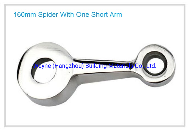 160mm Stainless Steel Glass Spider with One Short Arms; Glass Fitting Hardware, Point-Fixed Curtain Wall Hardware with High Quality and Best Price