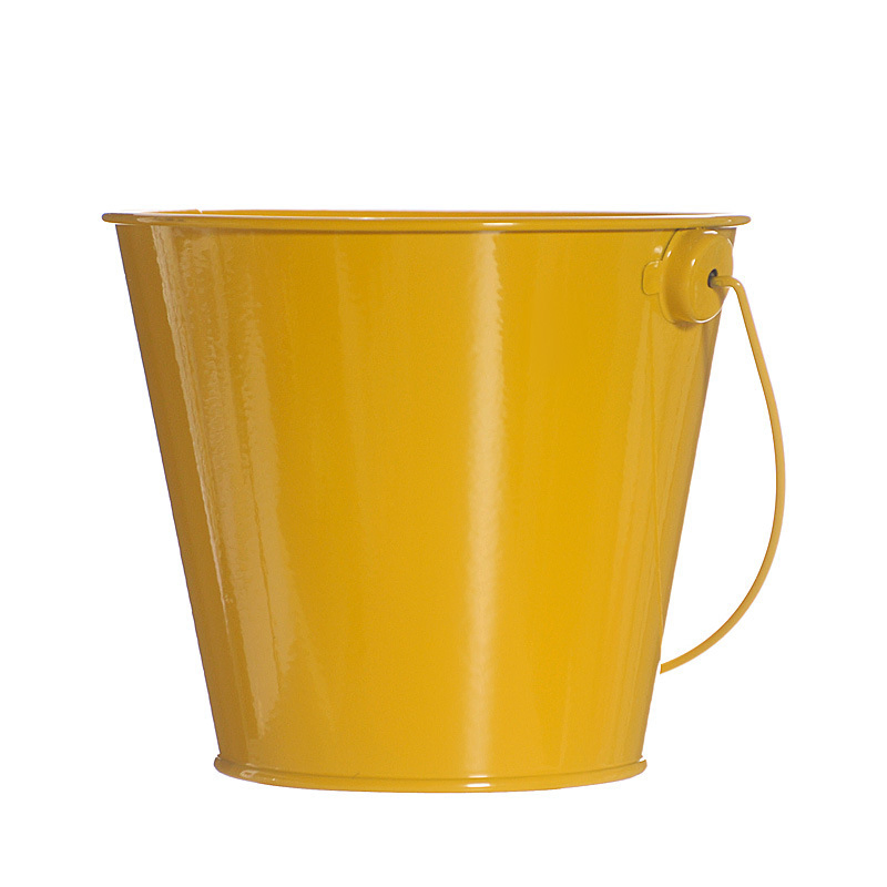 Promotional High Quality Small Durable Handle Sustainable Metal Bucket Cleaning Kitchen Accessories