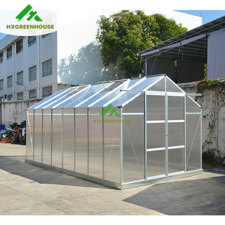 Modern Home Design Gardening Aluminium Polycarbonate Low Cost Greenhouse