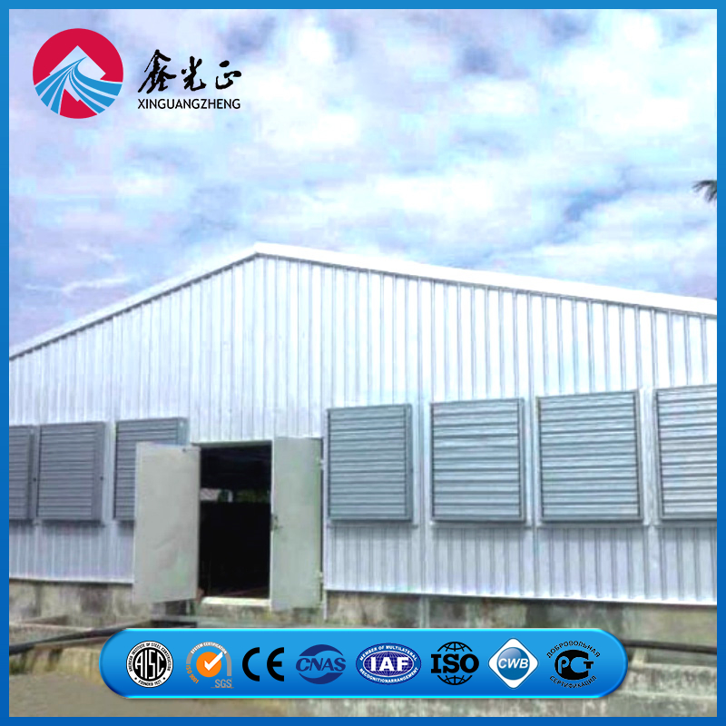Column-to-Beam Reinforced Connection Frame Chicken Prefab Metal Farming Equipment Steel Structure Sheep/Goat/Pig/Hog/Cattle/Cow/Poultry House/Shed