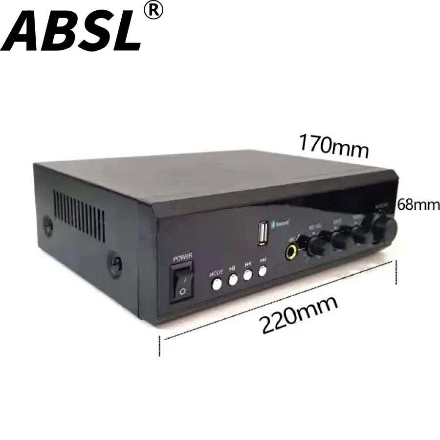 Wholesale Factory Price 40W Digital Class-D PA Mixer Power Amplifier for Shops