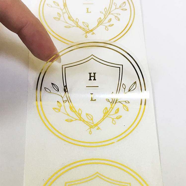 Foil & Emboss Stickers with Your Own Logo