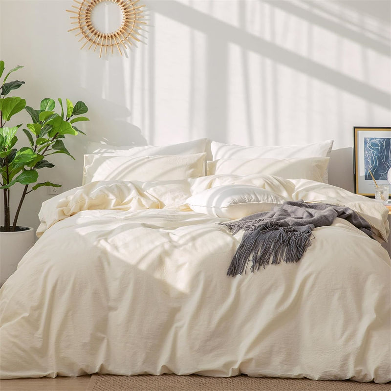 Government Stocks Reserve 100% Washed Cotton Duvet Cover Set Easy Care Rescue Disaster Dorm Room Bedding Sets Soft Comfortable Hypoallergenic