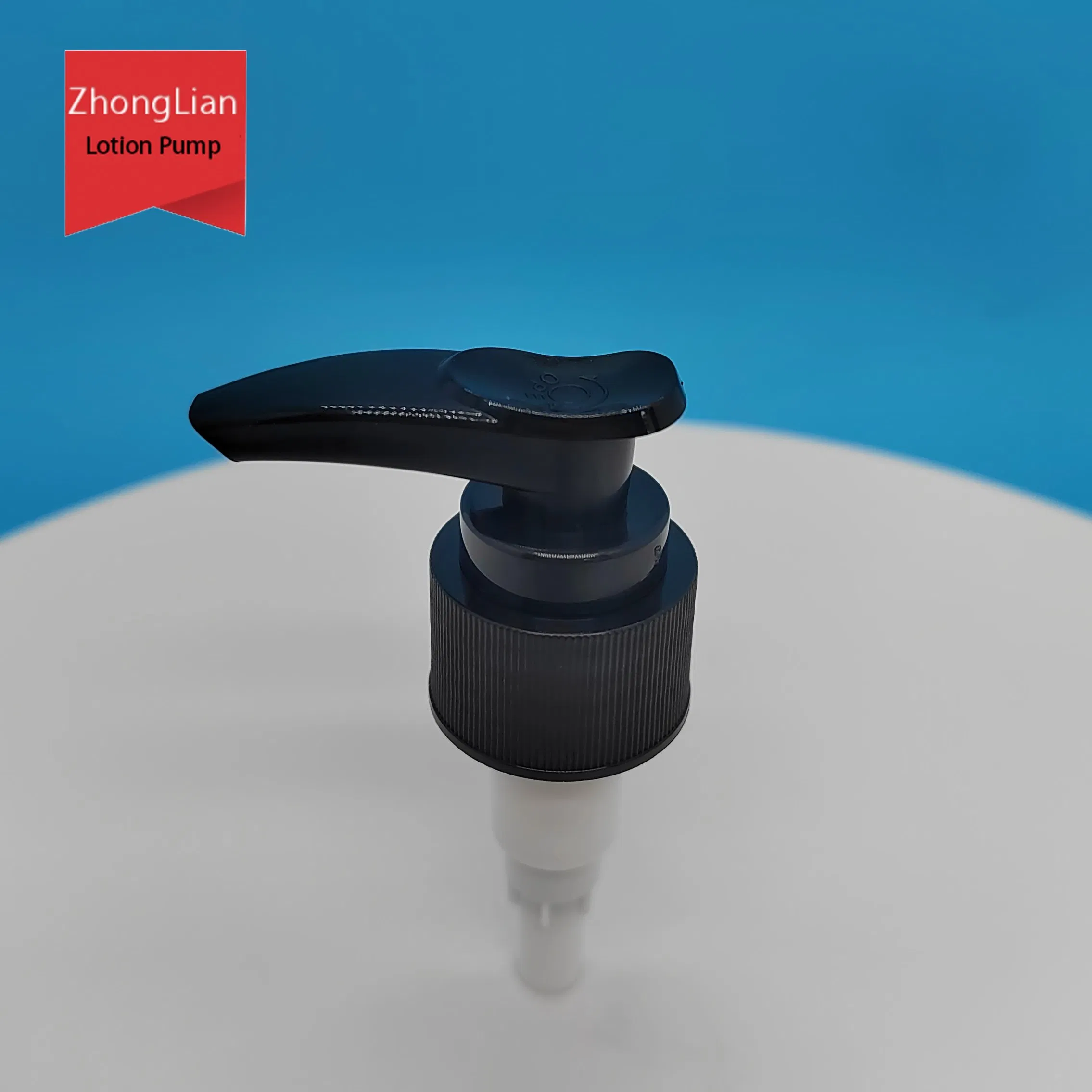 24/410 2cc Black Ribbed Closure up Down Lock Plastic Lotion Pump Sprayer