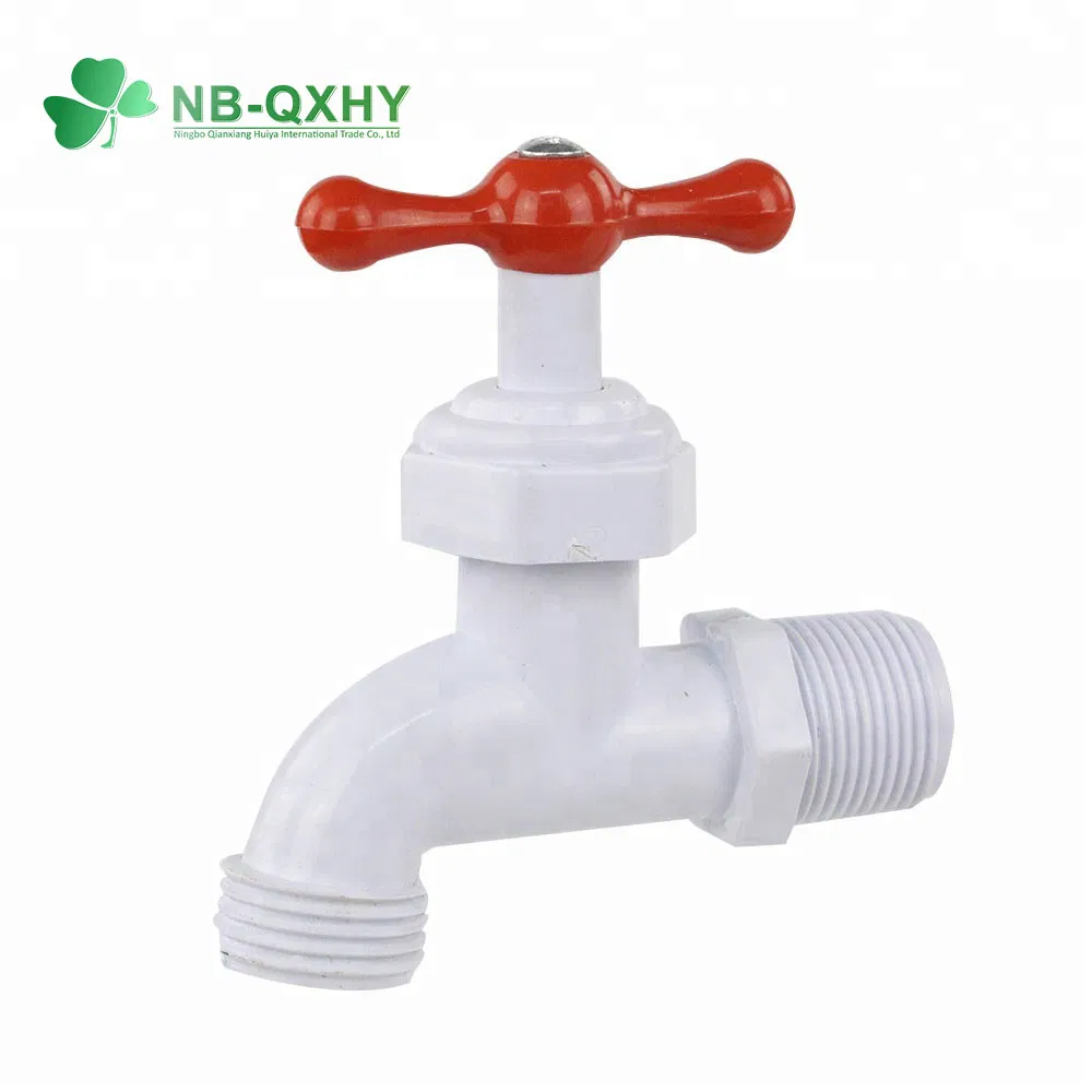 Single Handle Basin Plastic Bibcock Water Bathroom Faucet PVC Kitchen Taps