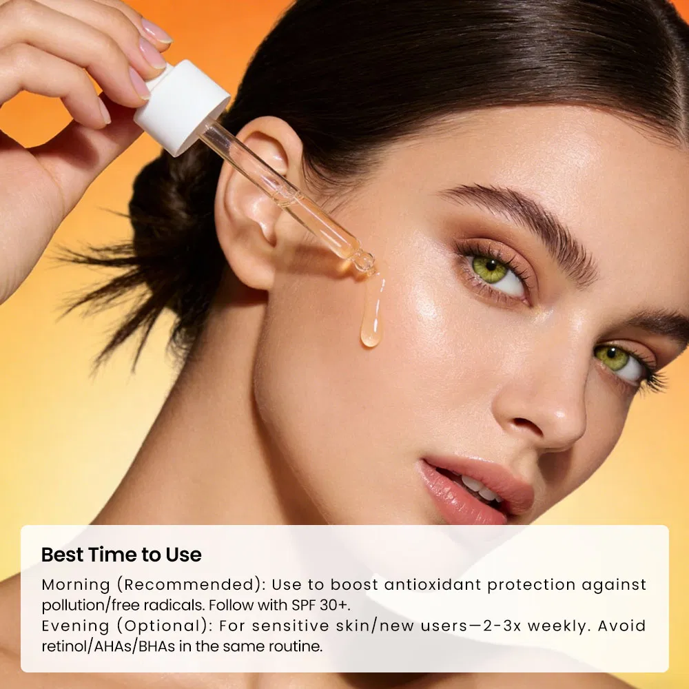 Private Label vitamin C Skin Care Hyaluronic Acid Whitening Repair Facial Vitamin C Serum