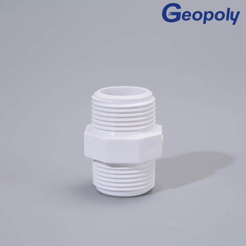 Wear Resistant Plastic Double Male Thread Nipple for Water Pipe Joint