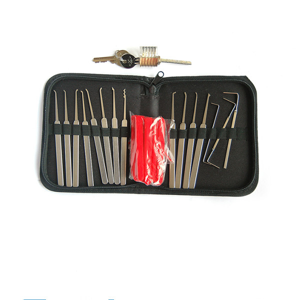 Hot Sale 15PCS Stainless Steel Lock Pick Set, Locksmith Tools (YH9273)