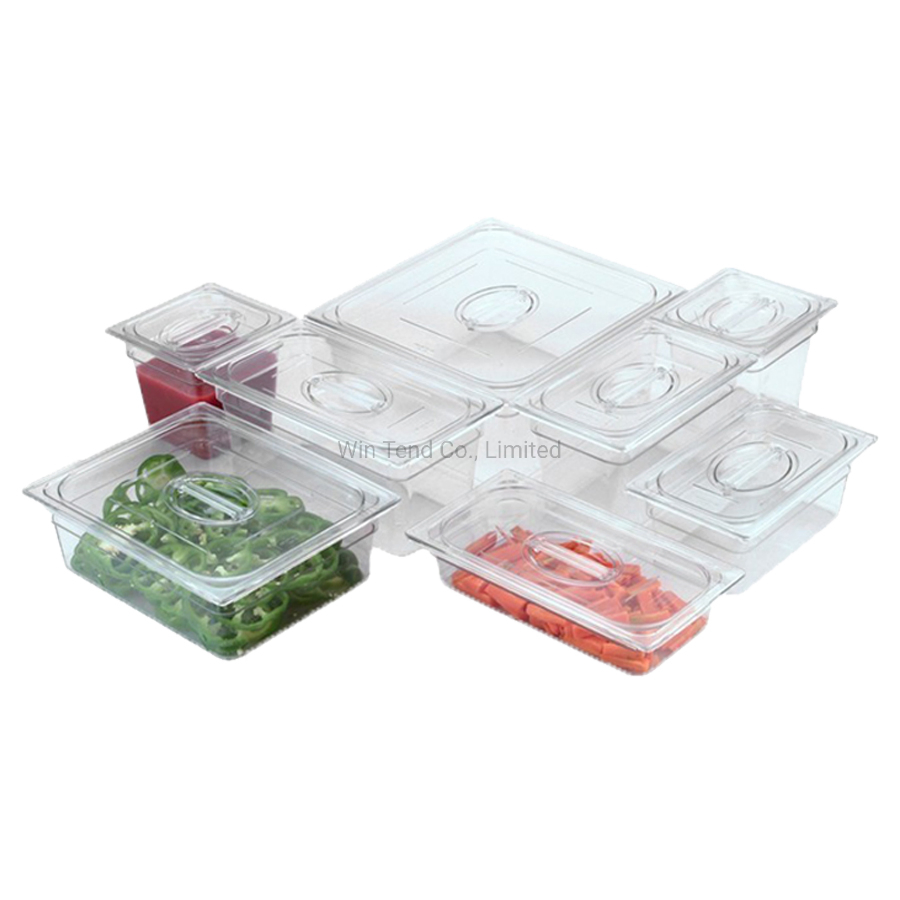 Certificate BPA Free Transparent Plastic 1/3 Size Gastronorm Gn Pan Lid
