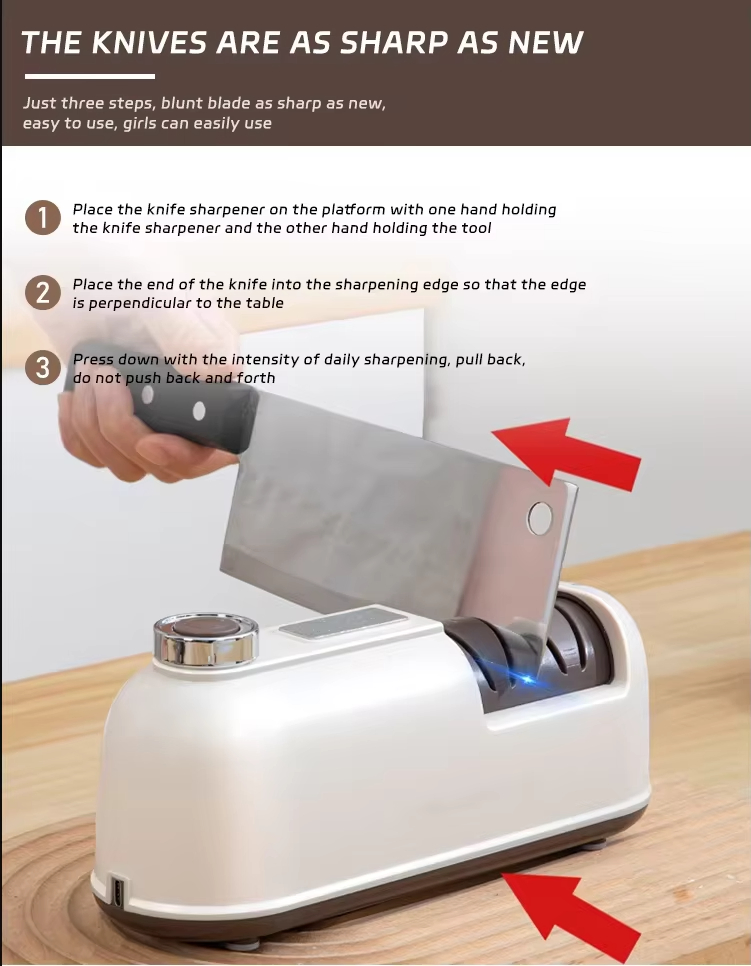 Hot Selling 3/4 Inch 1-Piece Ceramic Knife Sharpener Detachable Home Kitchen Gadget for Convenient Sharpening Knife Blade Sharpening Tool