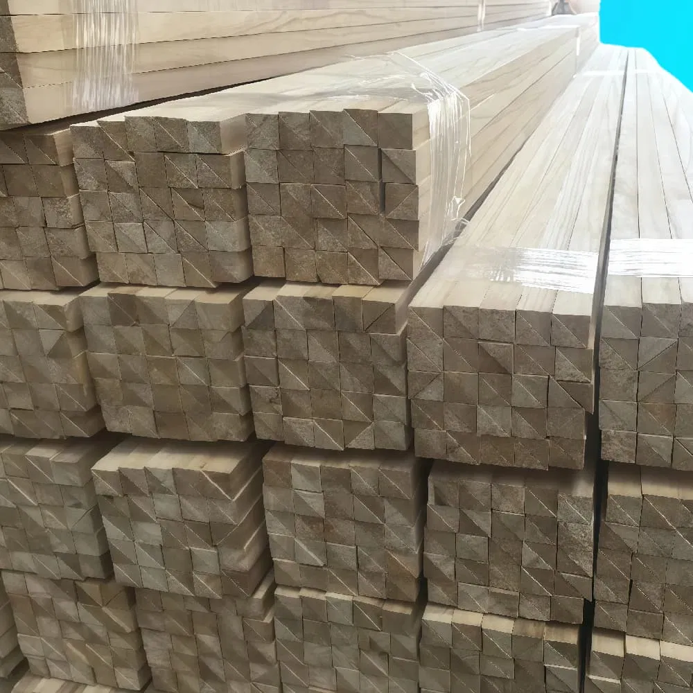 Triangular Chamfer Strips Crafted From Paulownia Wood for Builders