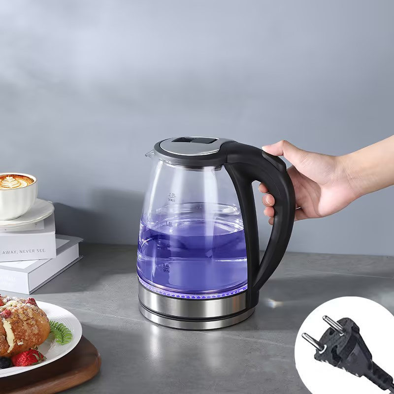 Factory Wholesale Electric Cordless Glass Kettle