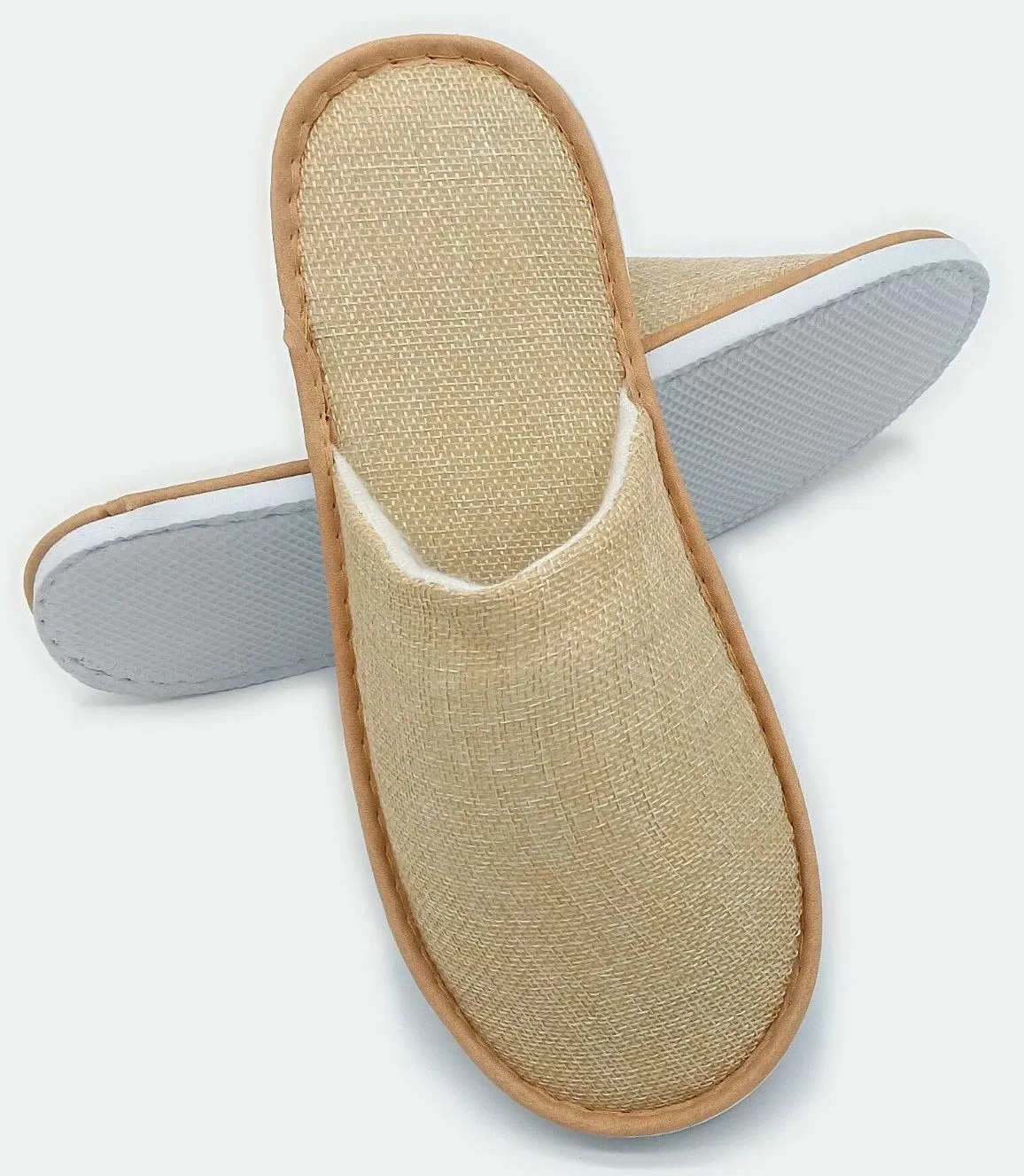 New Eco-Friendly Hotel Slippers Manufacturer Linen SPA Slippers Sustainable Biodegradable Eco-Friendly Slippers for Hotels