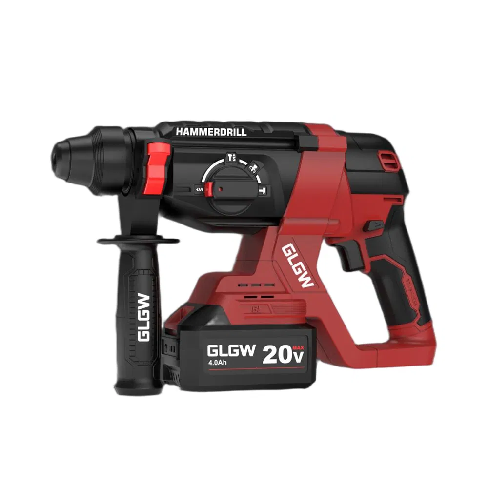 Glgw Cordless Power Tool Set Multi-Purpose Rechargeable Home Tool Combo Kit Hammer Impact Drill Grinder Lithium Universal