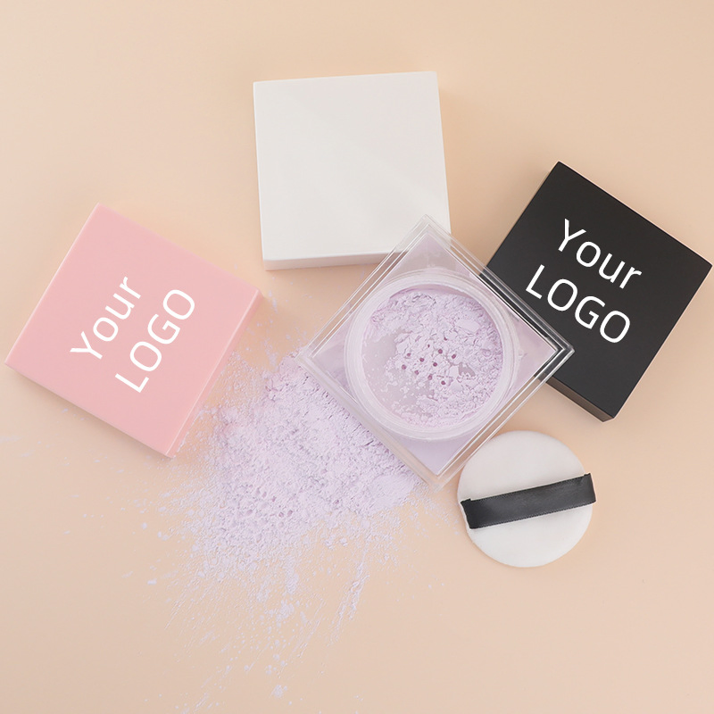Waterproof Makeup Matte Finish Powder Translucent Setting Loose Powder with Puff