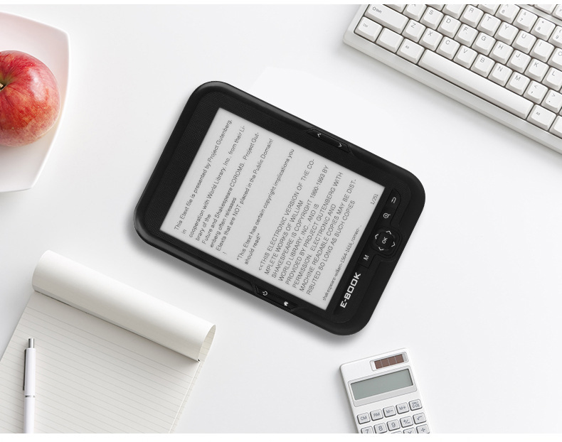 6" E Book Reader BLE WiFi Pdf Format E Ink Touch Screen E Paper Ereader Ebook