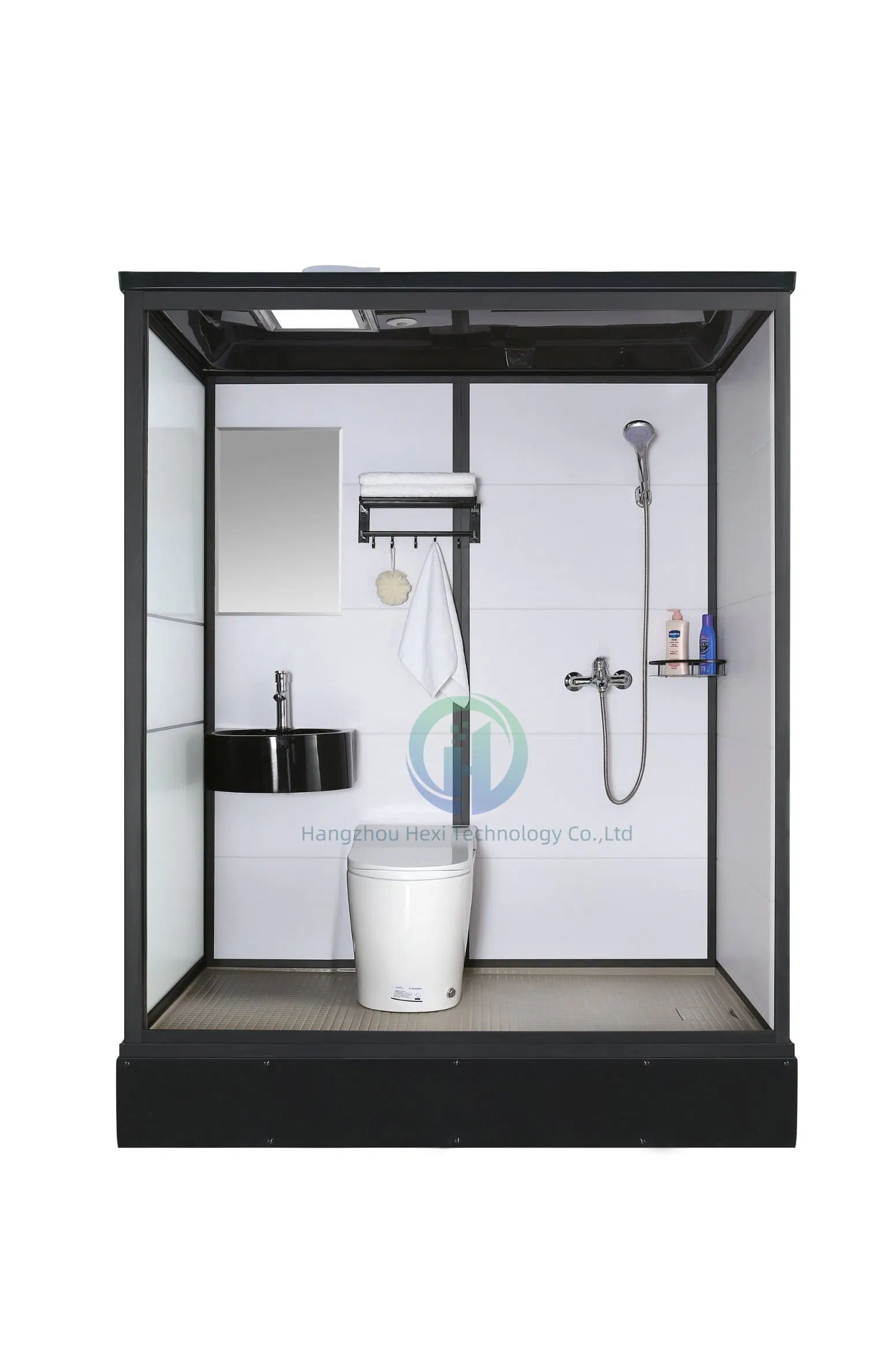 Sanitary Ware Cabin Luxury Portable Modular Glass Design Hotel Complete Shower Steam RV Sink Toilet Prefab Bathroom Pod for Sale
