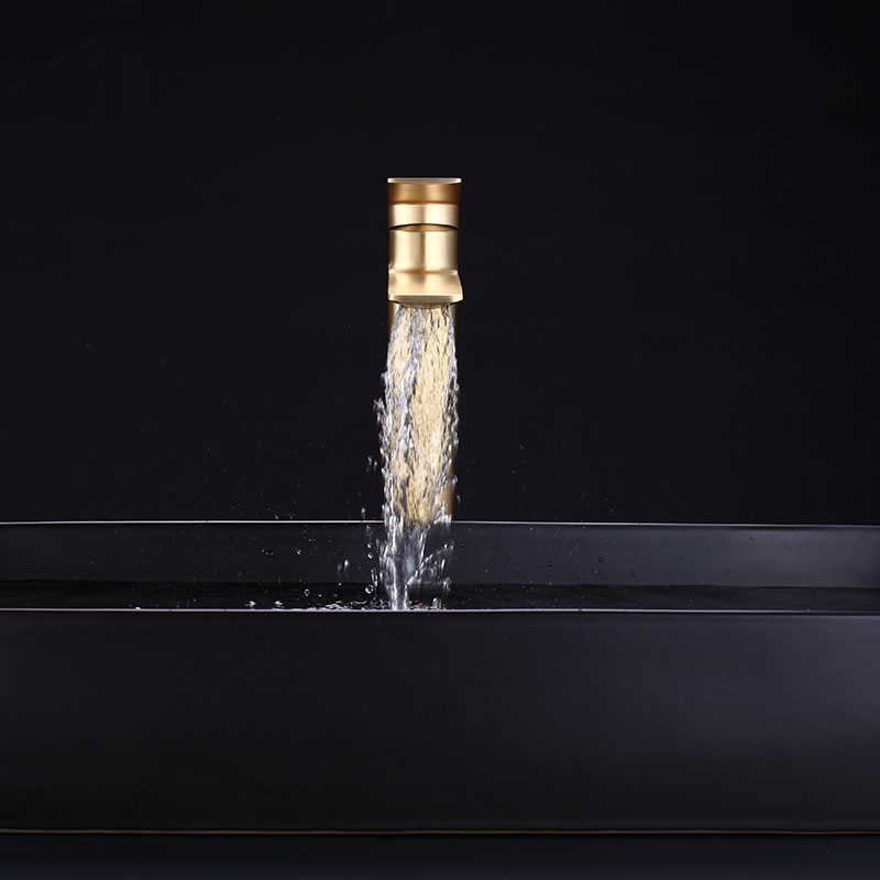 Classic Gold PVD Brass Griferias Bathroom Lavatory Vanity Sink Basin Mixer Faucet