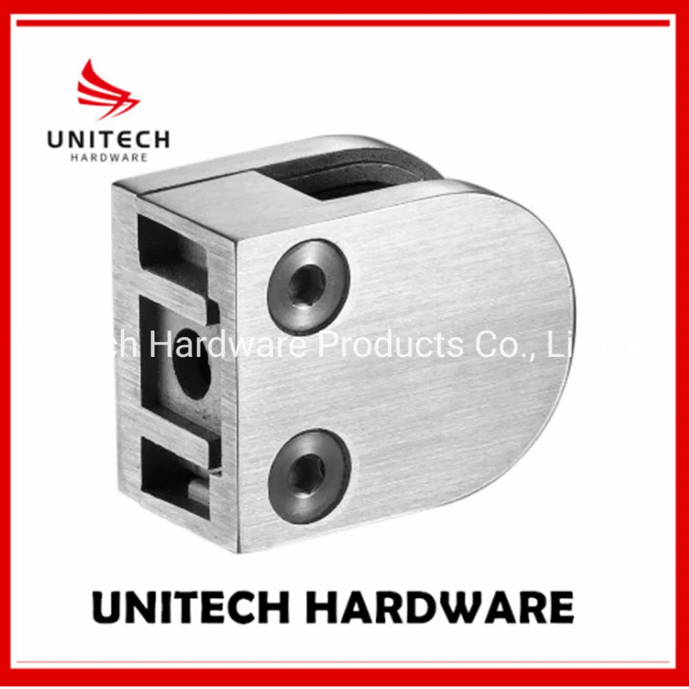 2021 High Quality Stainless Steel Glass U Clamp Hinge, Glass Handrail Railing Clamp Hinge Glass Railing Clip Glass Wall Connector Fitting