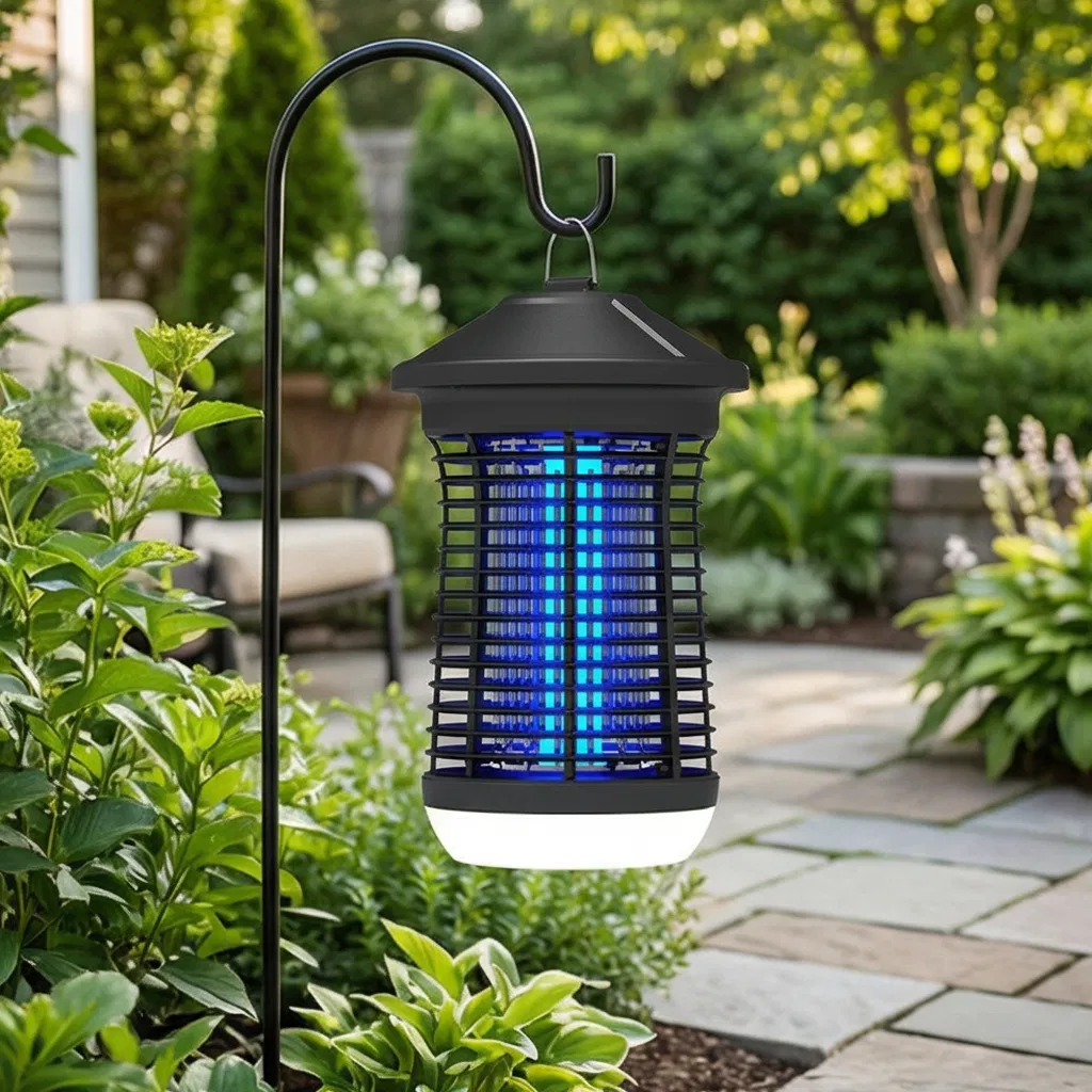 Outdoor Bug Zapper with Dusk-to-Dawn Sensor for Effective Bug Control
