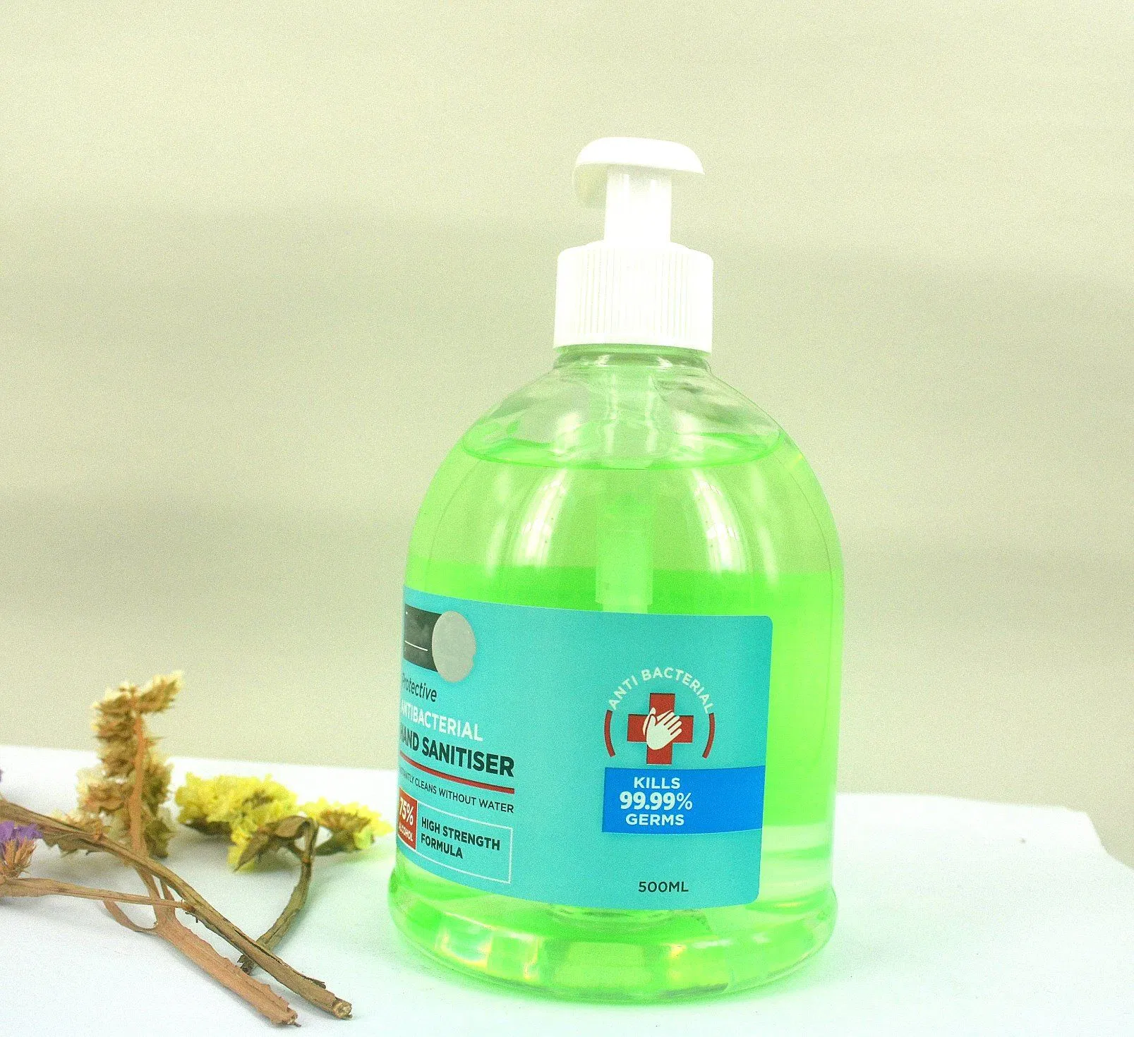500ml 75% Wash Free Private Label Disinfectant Alcohol Hand Sanitizer Gel Ce Certification