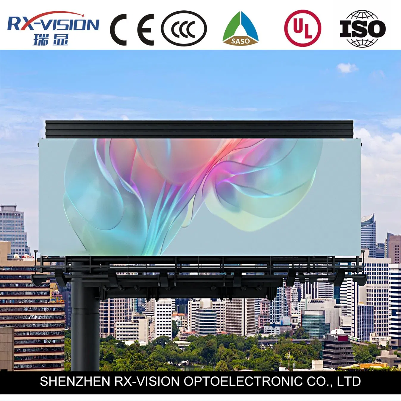 P8 Outdoor Giant Video Wall Naked-Eye 3D LED Display Advertising LED Display