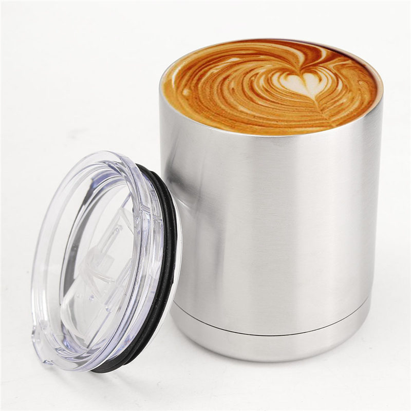 12 Oz Beer Tumbler Stainless Steel Double Wall Coffee Mug with Handle