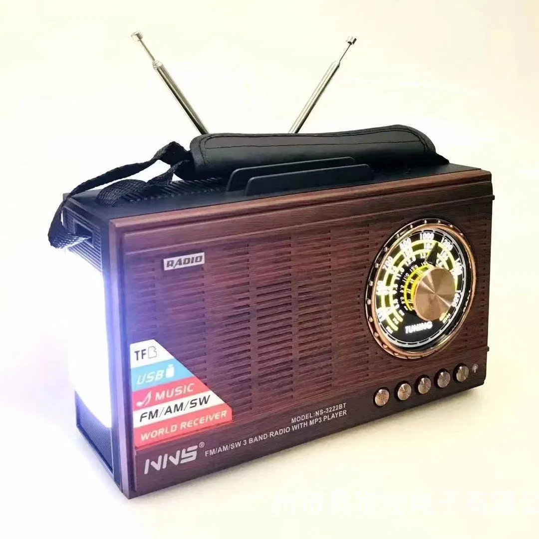 Ретро радио NS-3222BT с Bluetooth, деревянный корпус