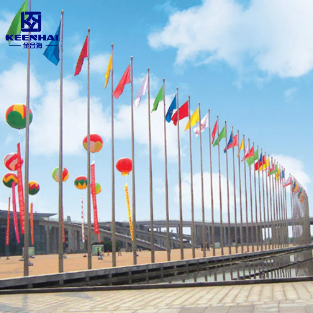 Taper Conic Stainless Steel Outdoor Flag Pole Stand Outdoor Flagpole