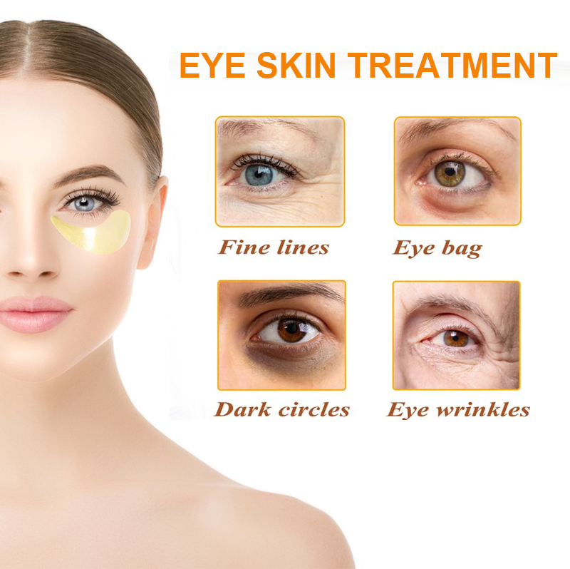 Private Label Eye Care Reducing Dark Circles Eye Gel Mask Sheet Collagen Crystal Eye Mask