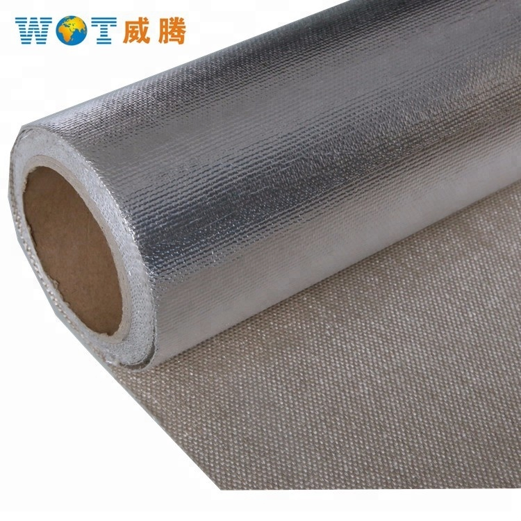 Ht-2025 Hot Product of Plain Weave Aluminized Fiberglass Cloth