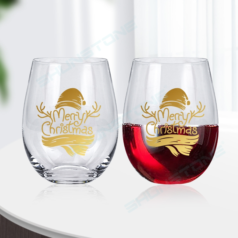 Wholesale Creative Egg Shape Wine Glasses Accessories Gift Set Personalized Stemless Wine Glass Set for Christmas Wedding Gift