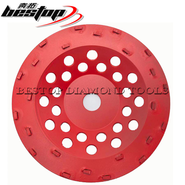 180mm Chip PCD Diamond Grinding Wheel with 24 Segments