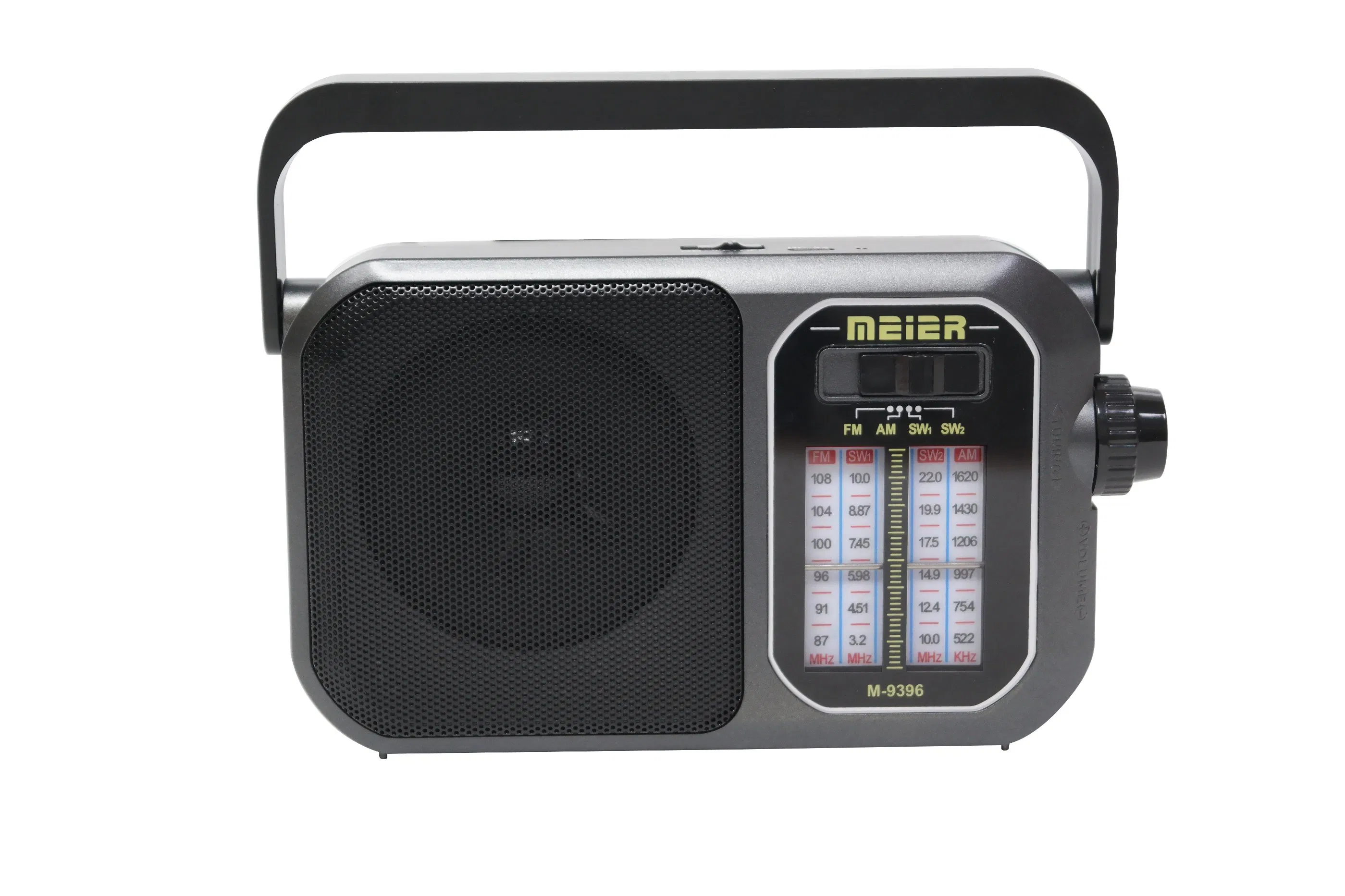Plportable-Audio-Appliance Portable 3-Band Am FM Sw Radio, Rechargeable Speakers Retro Design Flashlight, Consumer Electronics Meier M-9396