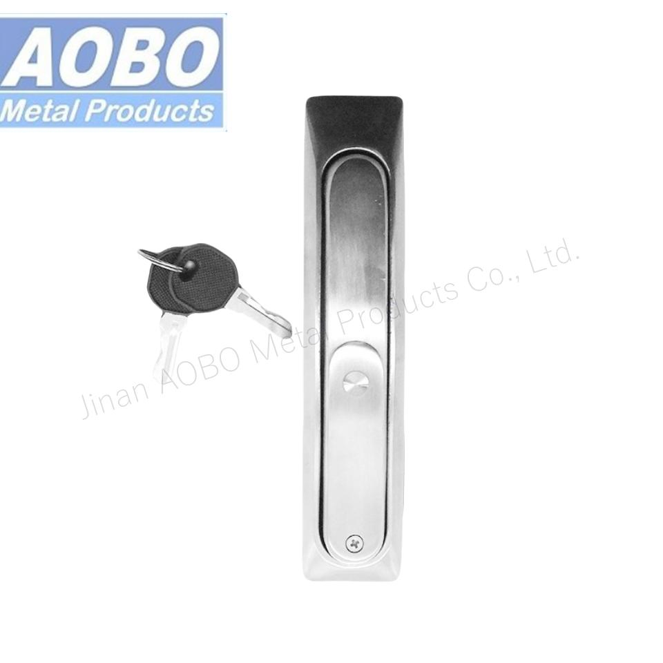 Aobo AISI 316 Plane Panel Lock Low-Voltage Enclosure Cabinet Door Panel Lock with Dust Cover