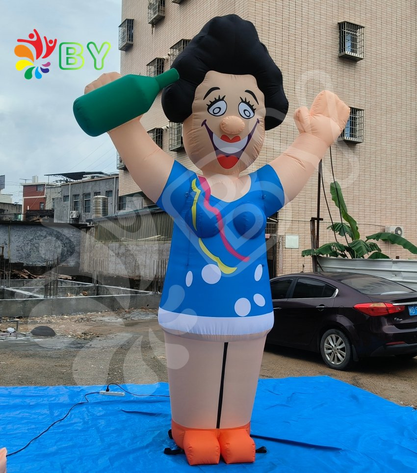 Popular Inflatable Colored Sarah Is Especially Suitable for Theme Parties Big Holland Cartoon Inflatable Sarah Balloon for Sale