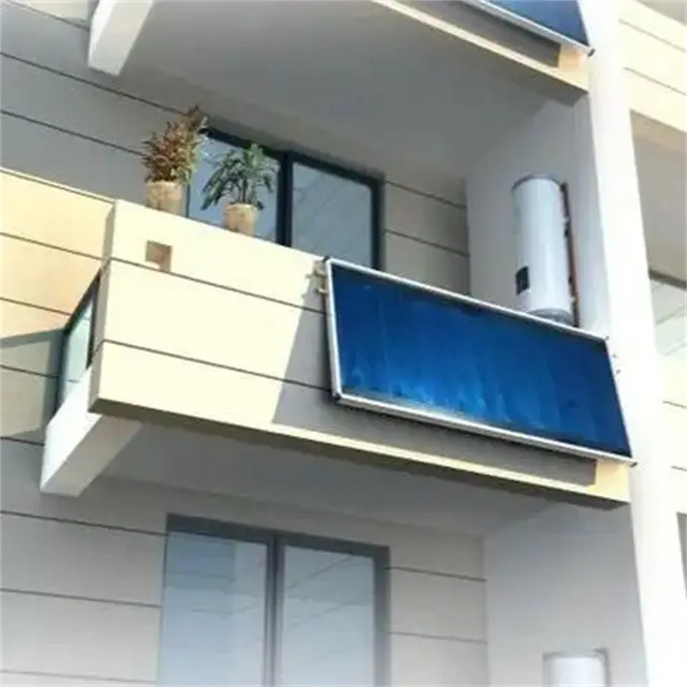 Premium Copper Flat-Plate Solar Water Heater with Blue Titanium Coating