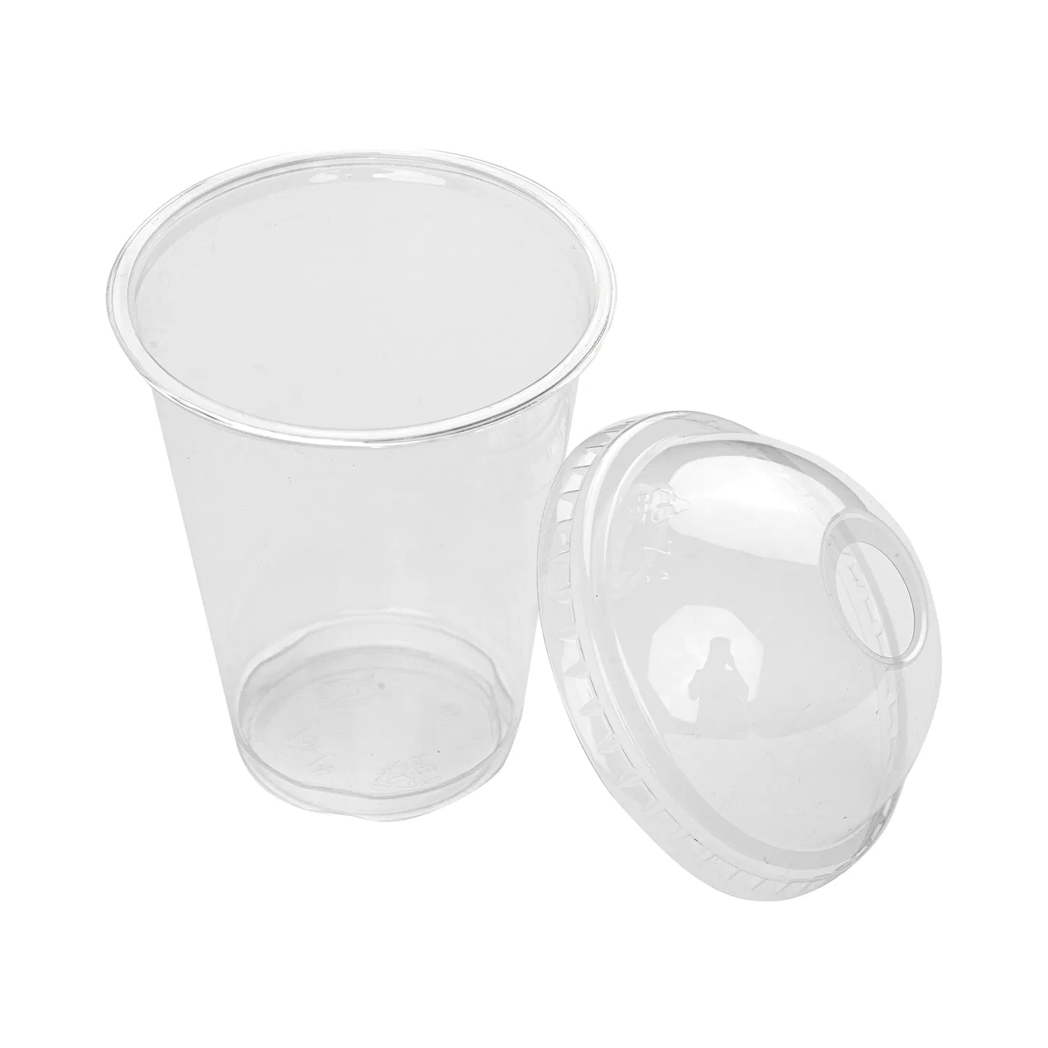 Одноразовые пластиковые стаканы с крышкой для мороженого и кофе