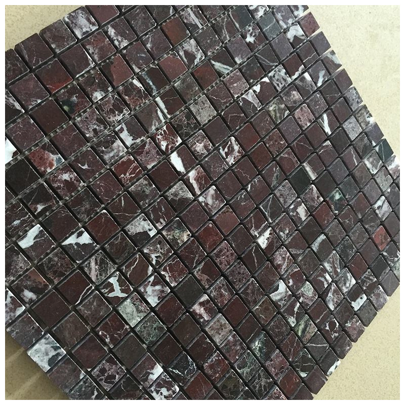 Rosa Levanto Square Marble Mosaic Tiles