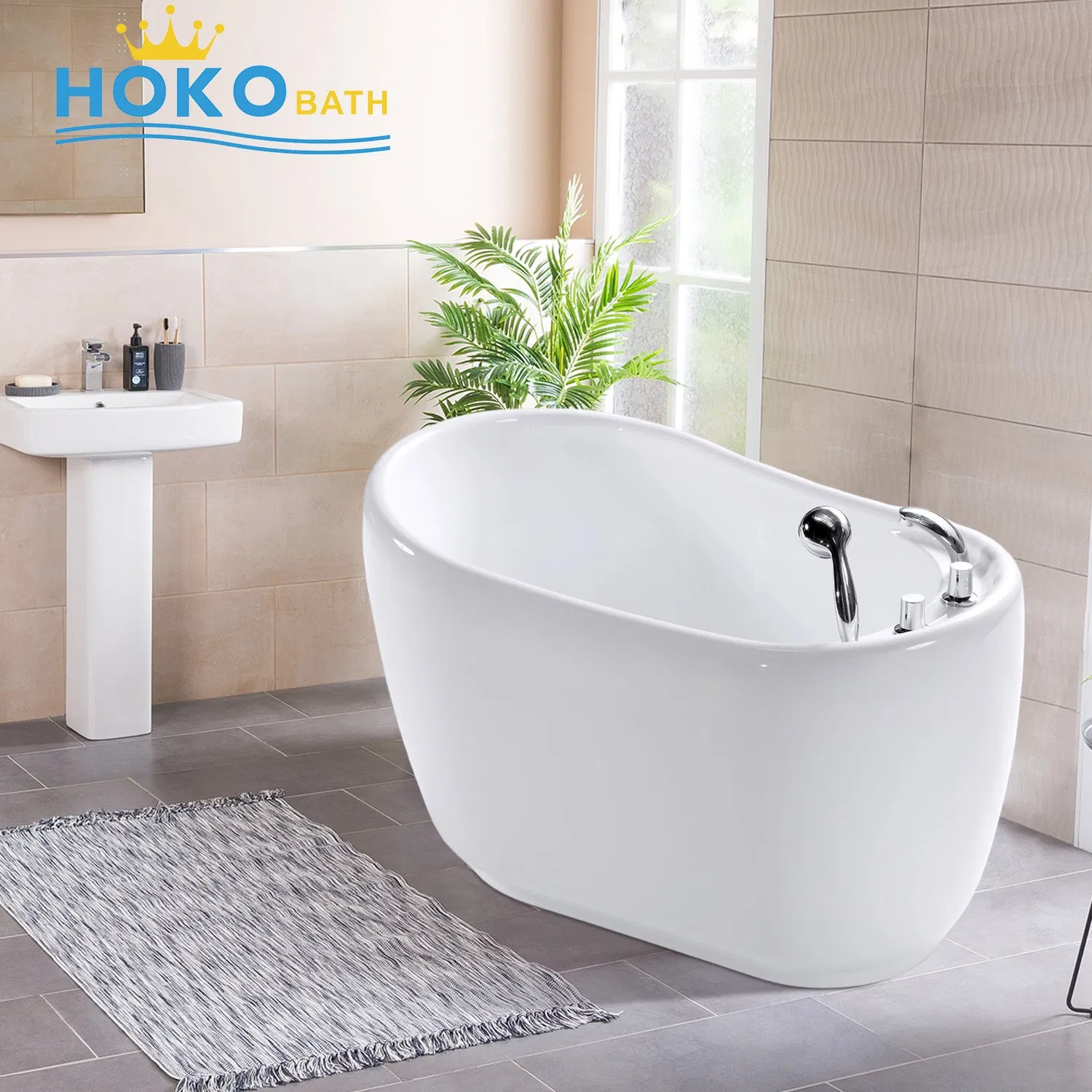 Переносная акриловая ванна HOKO H5213, 1300x800 мм