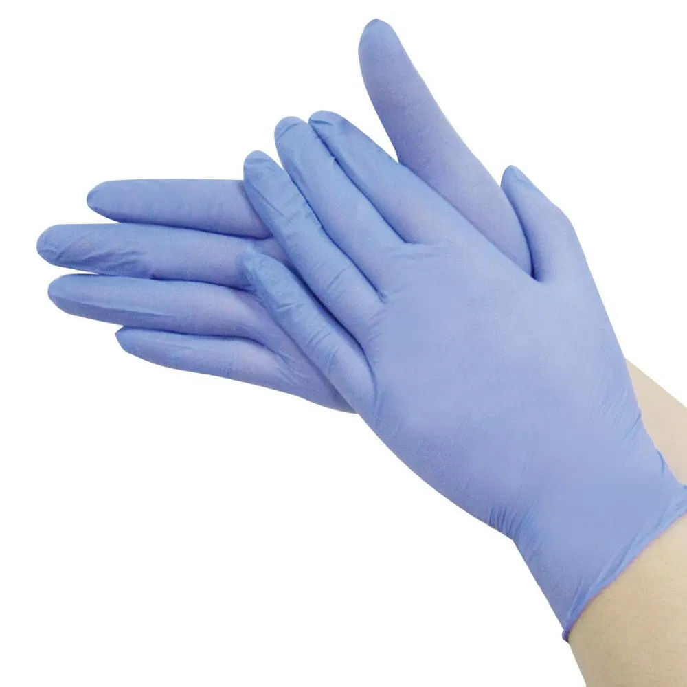 Nitrile Exam Gloves Purple Powder Free Disposable Hand Protective Glove
