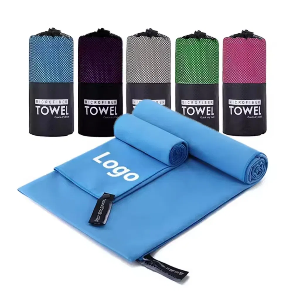 Breathable Quick Dry Sand Free Sweat Absorbent Workout Fitness Gym Sport Towels Custom Printed Logo Microfiber Sport Towel