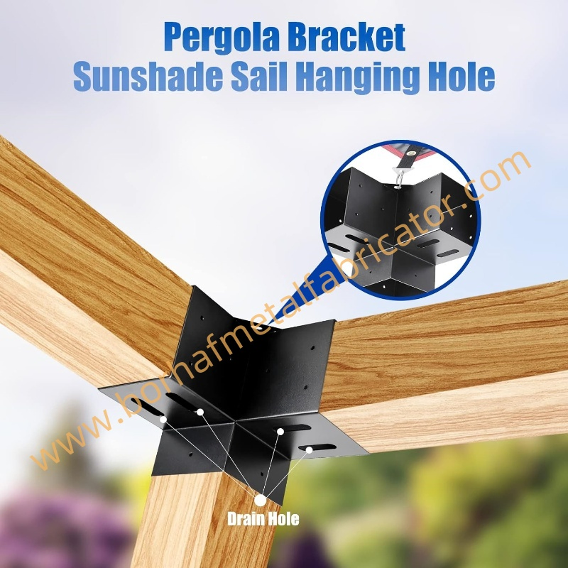 Pergola Gazebo Kit Right Corner Brackets for Wood Posts Pergolas Outdoor